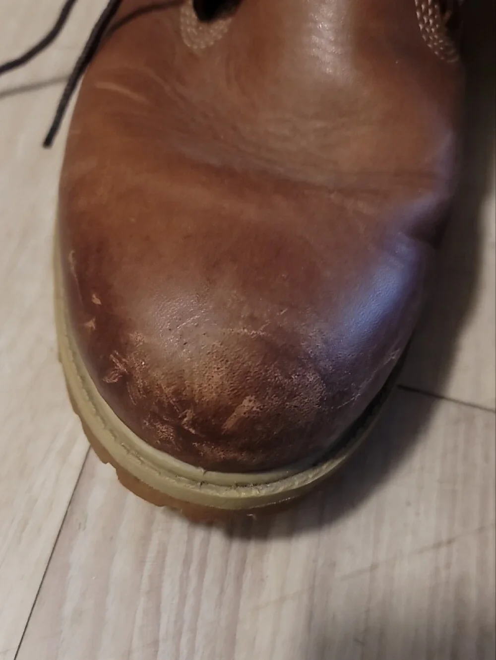 Timberland Men’s Chestnut Leather Lace-Up Work Boots